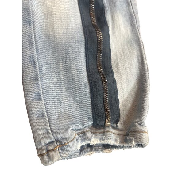 Stylish Blue Denim Jeans with Orange Accents - Picture 5 of 9